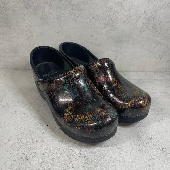 Dansko Metallic Multicolor Patent Clog - Womens 6.5-7 US - Used - Picture 1 of 10